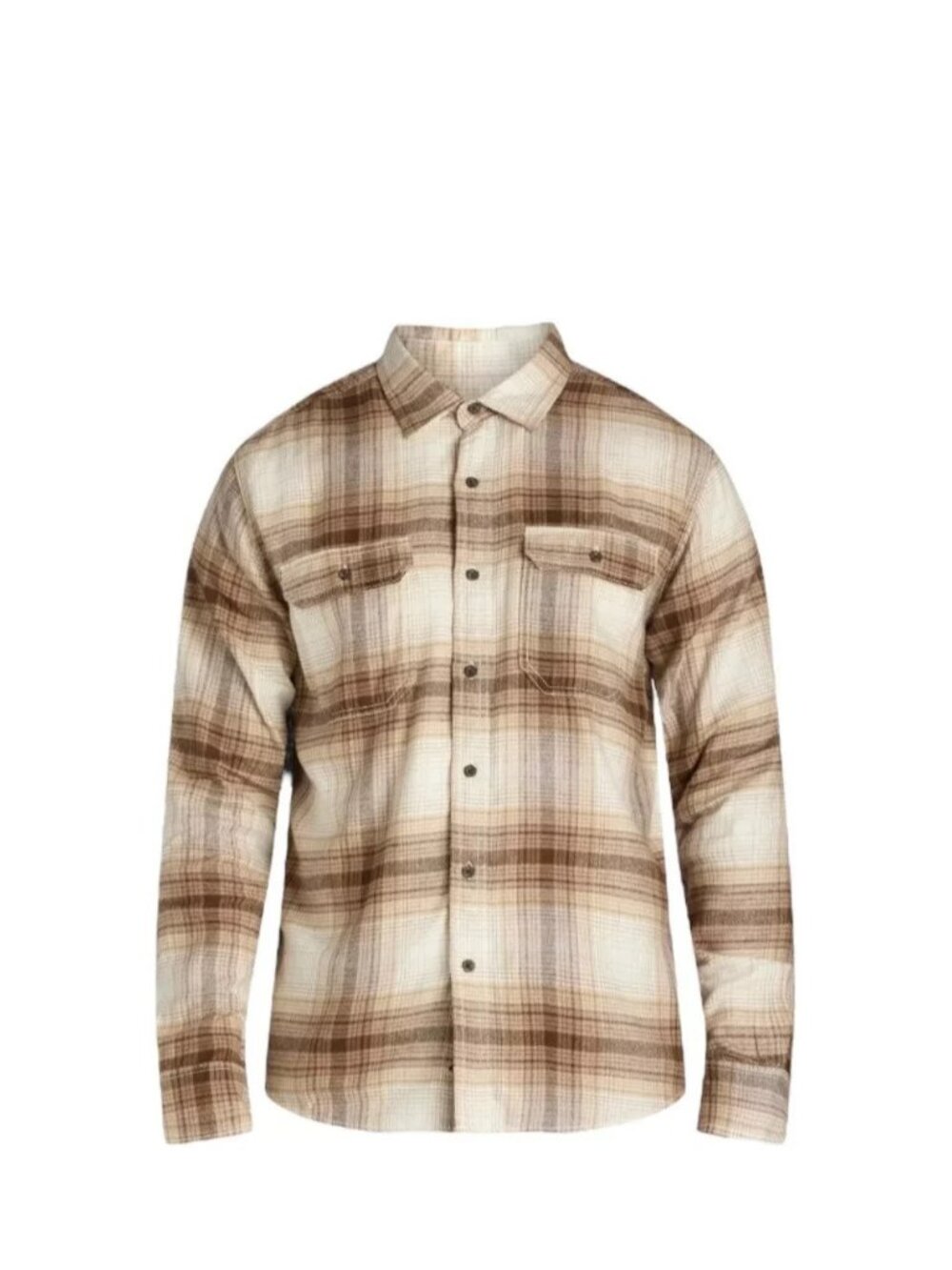 George Men Long Sleeve Flannel Shirt Multicolor Size Medium - Picture 1 of 6